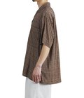 Vintage Pattern Printed Open Collar Shirt