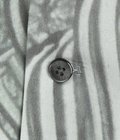 Leaf Pattern Printed Open Collar Shirt