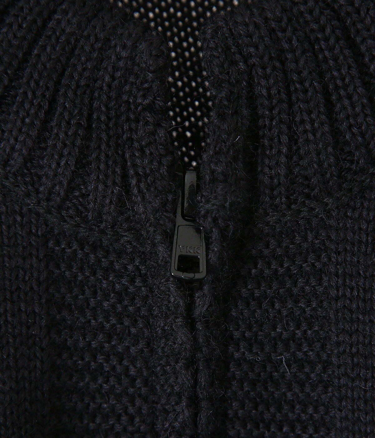 TRADITIONAL GUERNSEY ZIP CARDIGAN