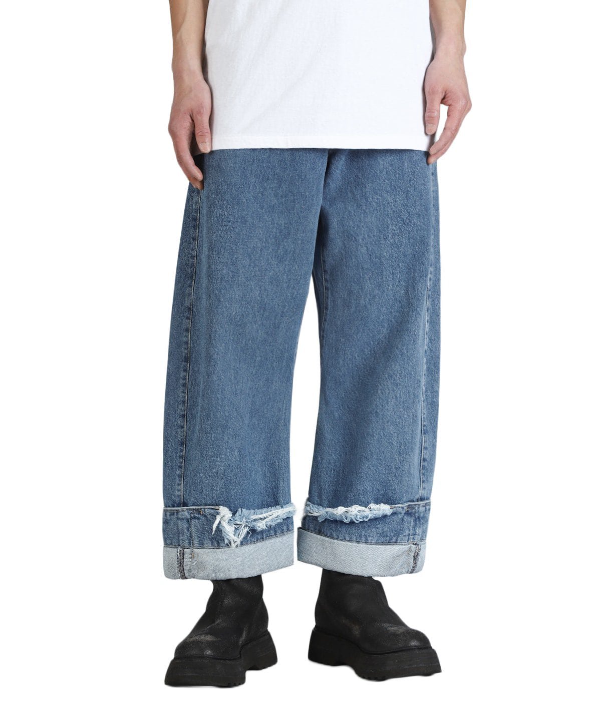 DEAN BLUE / Oversized denim trousers | MARINA YEE(マリナ・イー
