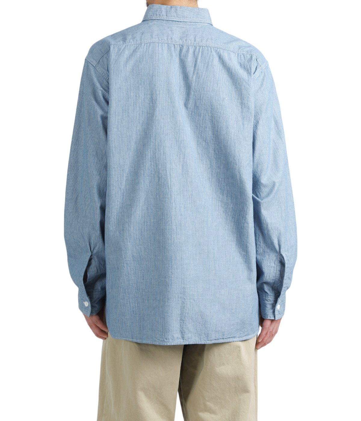 RELAX FIT STRIPE CHAMBRAY WORK SHIRT | orSlow(オアスロウ