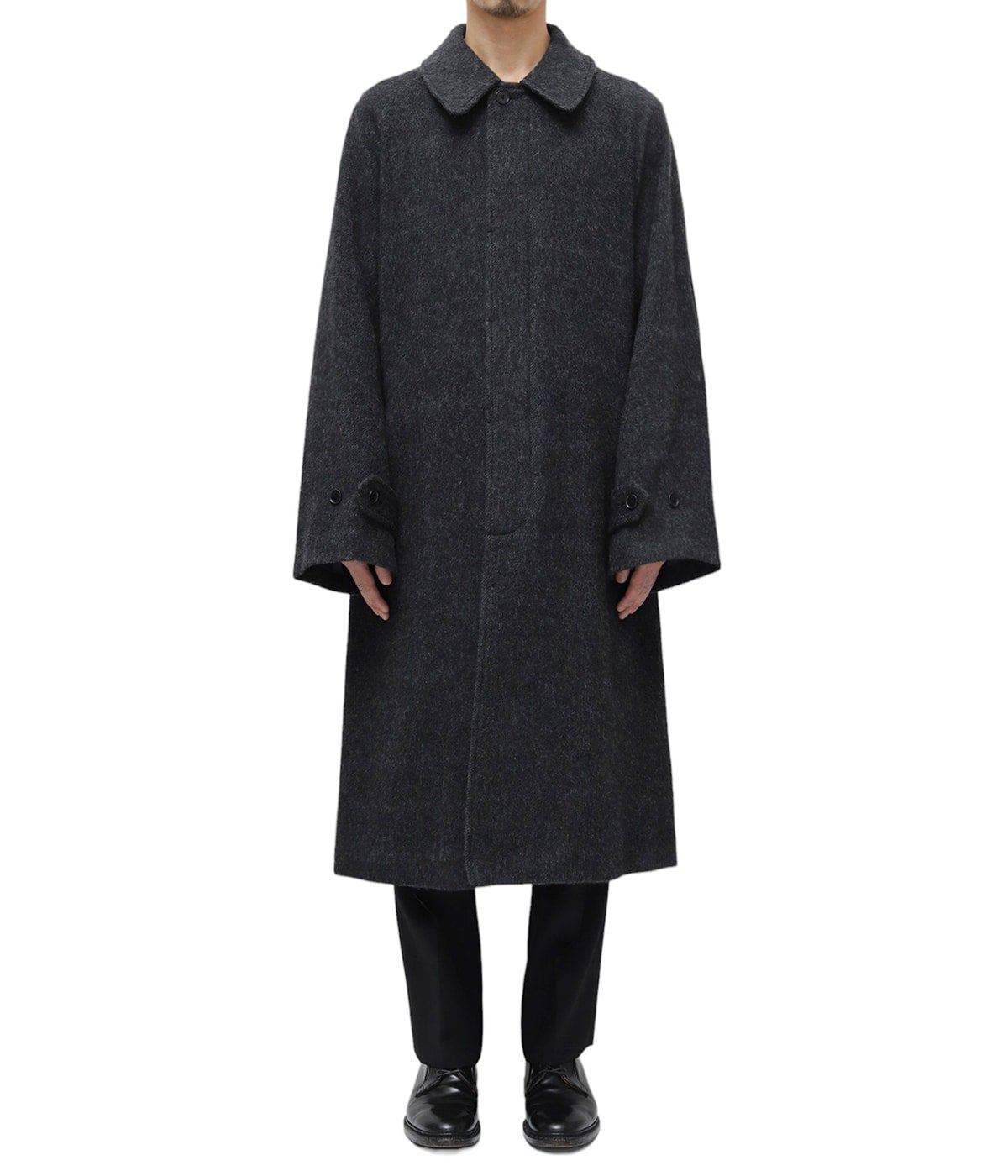 POLYPLOID（ポリプロイド） LONG COAT C（DARK GRAY） - ステンカラー 