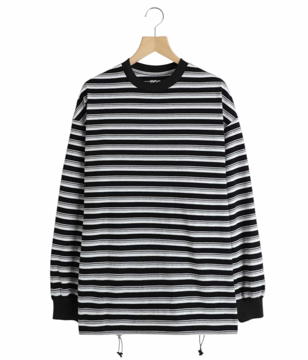 BALLOON STRIPES LONG SLEEVE T SHIRT | is-ness(イズネス) / トップス
