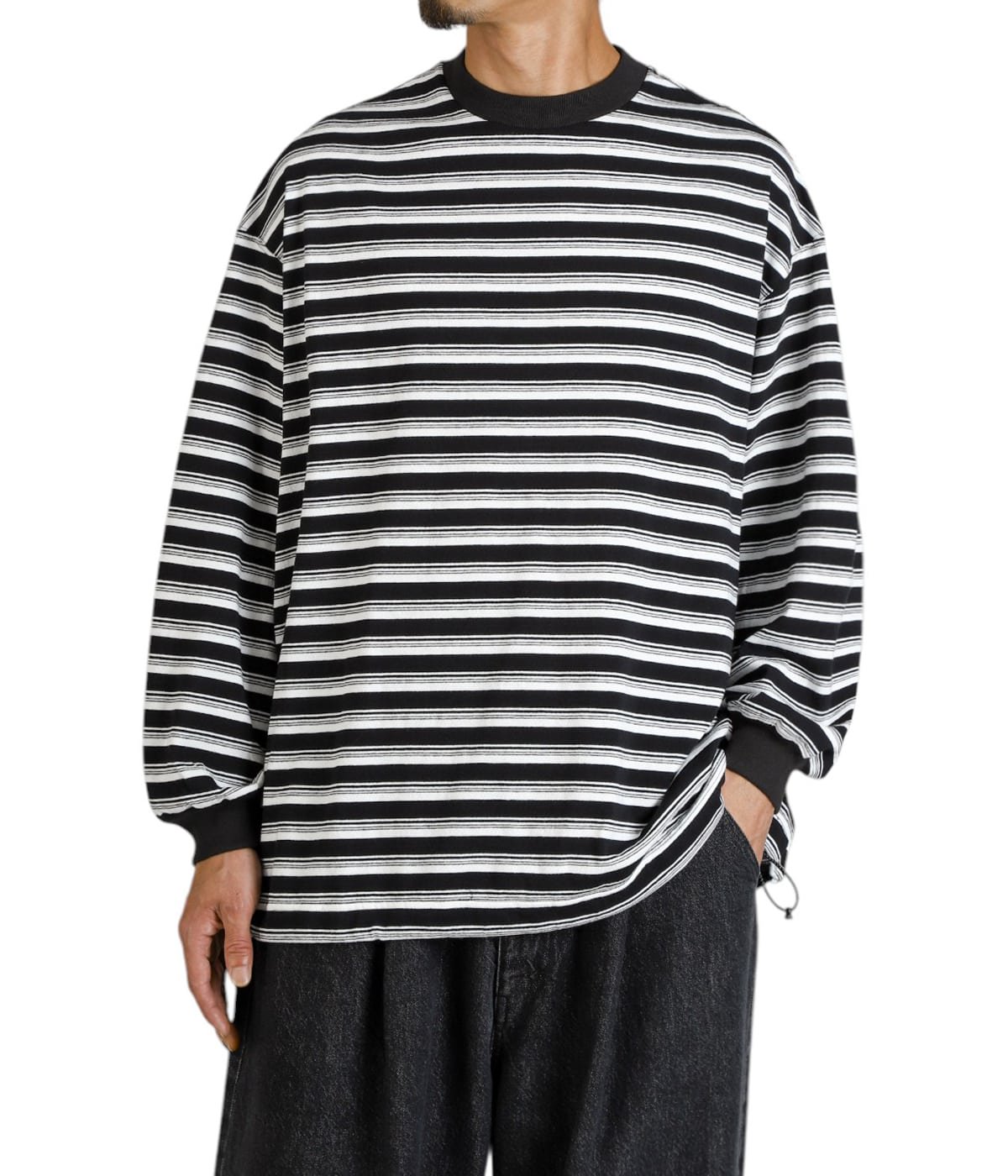 b*b様 イズネス　BALLOON STRIPES LONG SLEEVE T BALLOON STRIPES LONG SLEEVE T SHIRT | is-ness online shop