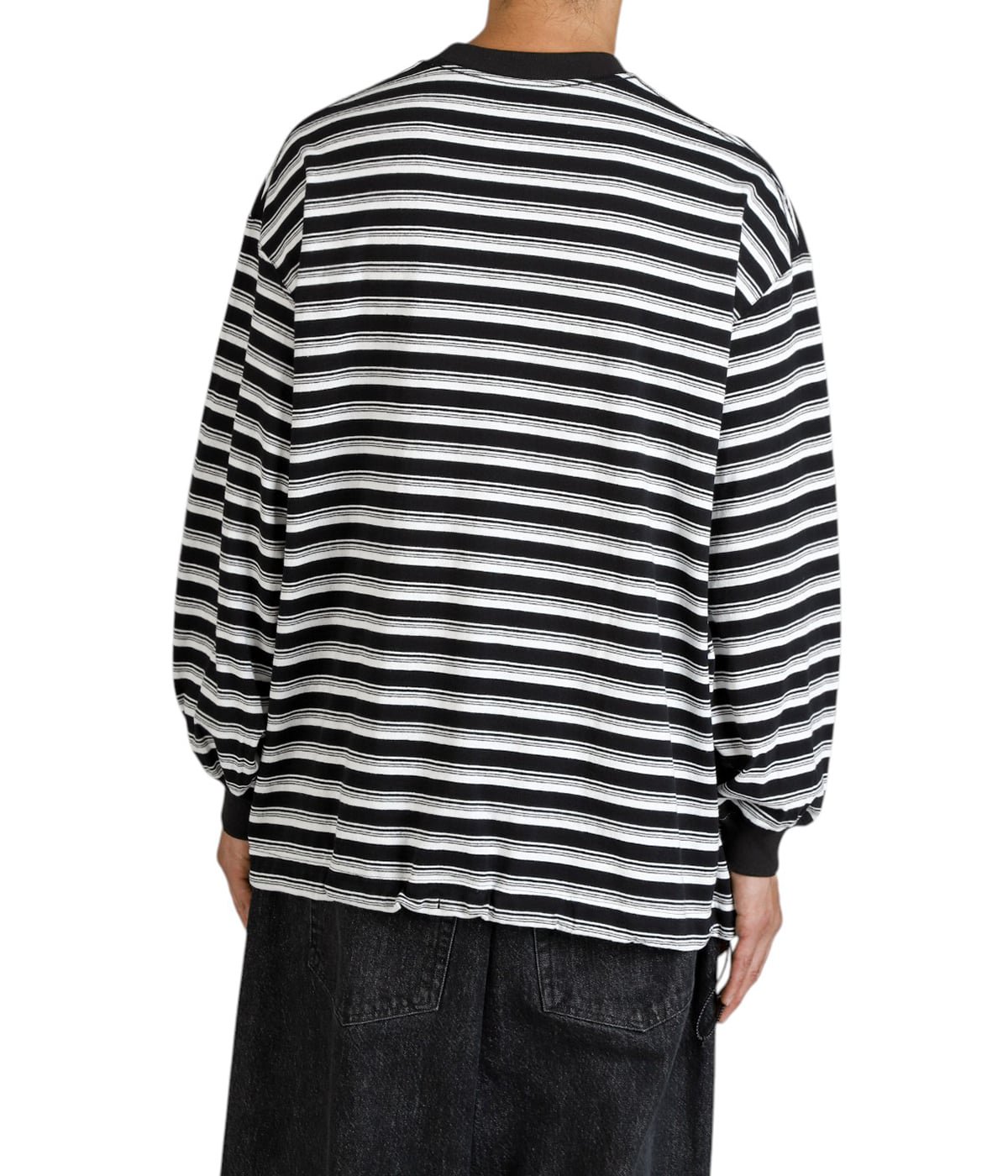 BALLOON STRIPES LONG SLEEVE T SHIRT | is-ness(イズネス