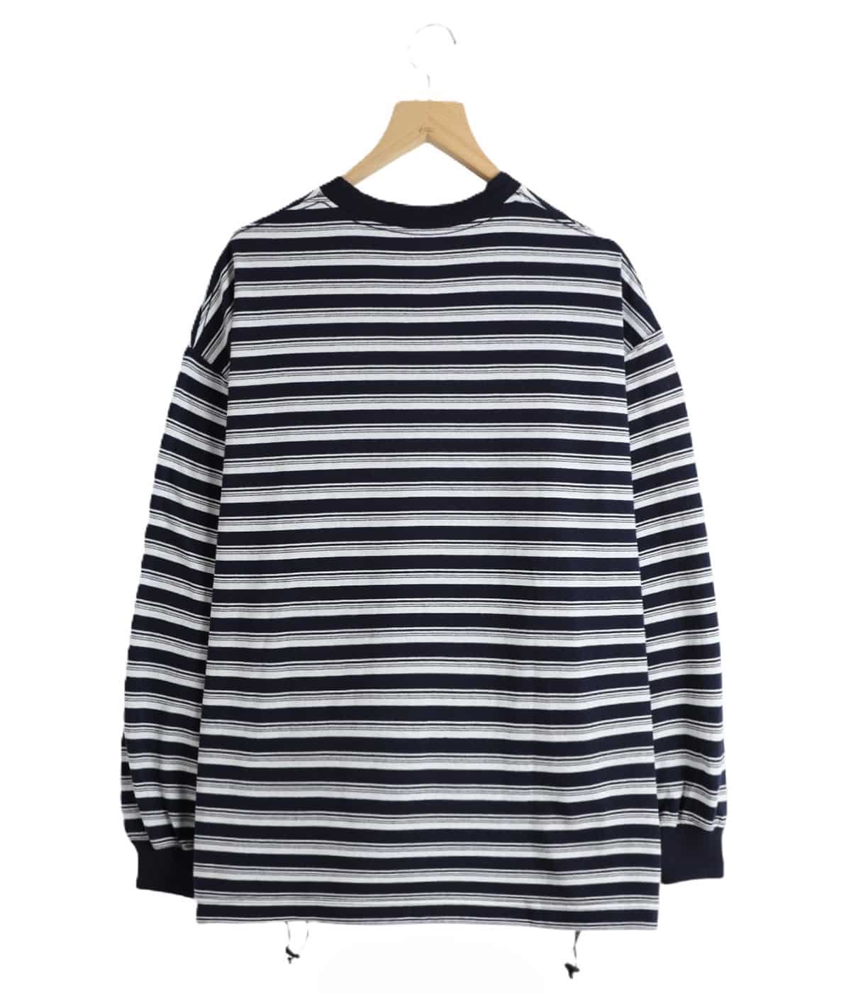 トップス is-ness BALLON BORDER LONG SLEEVE M is-ness BALLOON BORDER LONG SLEEVE T-SHIRT | MA