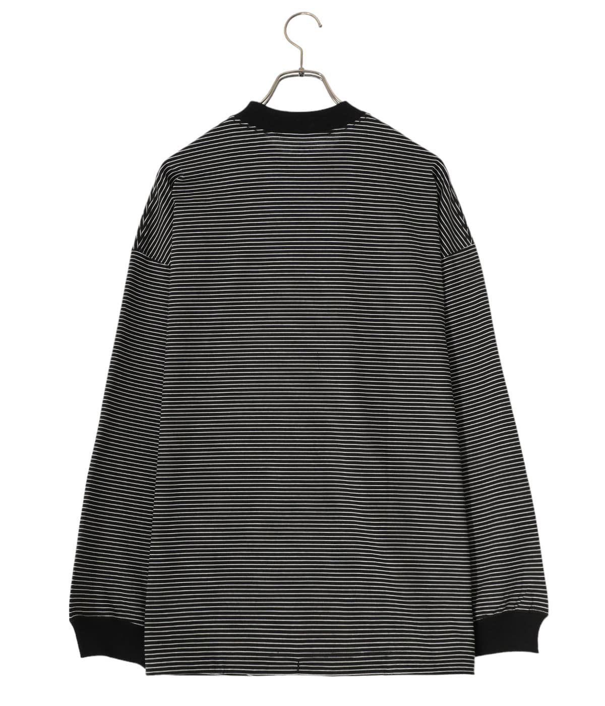 BALLOON BORDER LONG SLEEVE T-SHIRT | is-ness(イズネス) / トップス