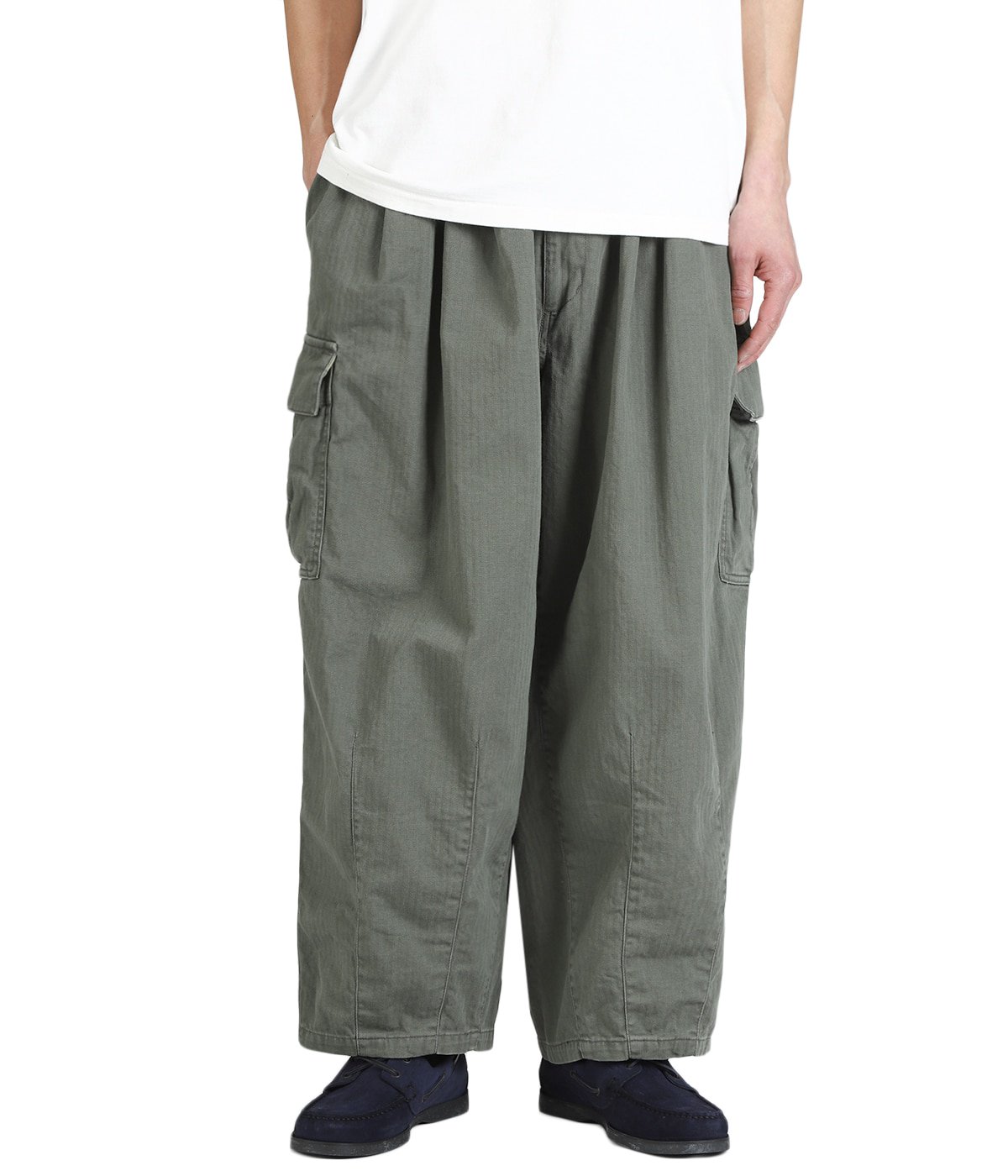 Herringbone 6-Pocket Pants | is-ness(イズネス) / パンツ カーゴ