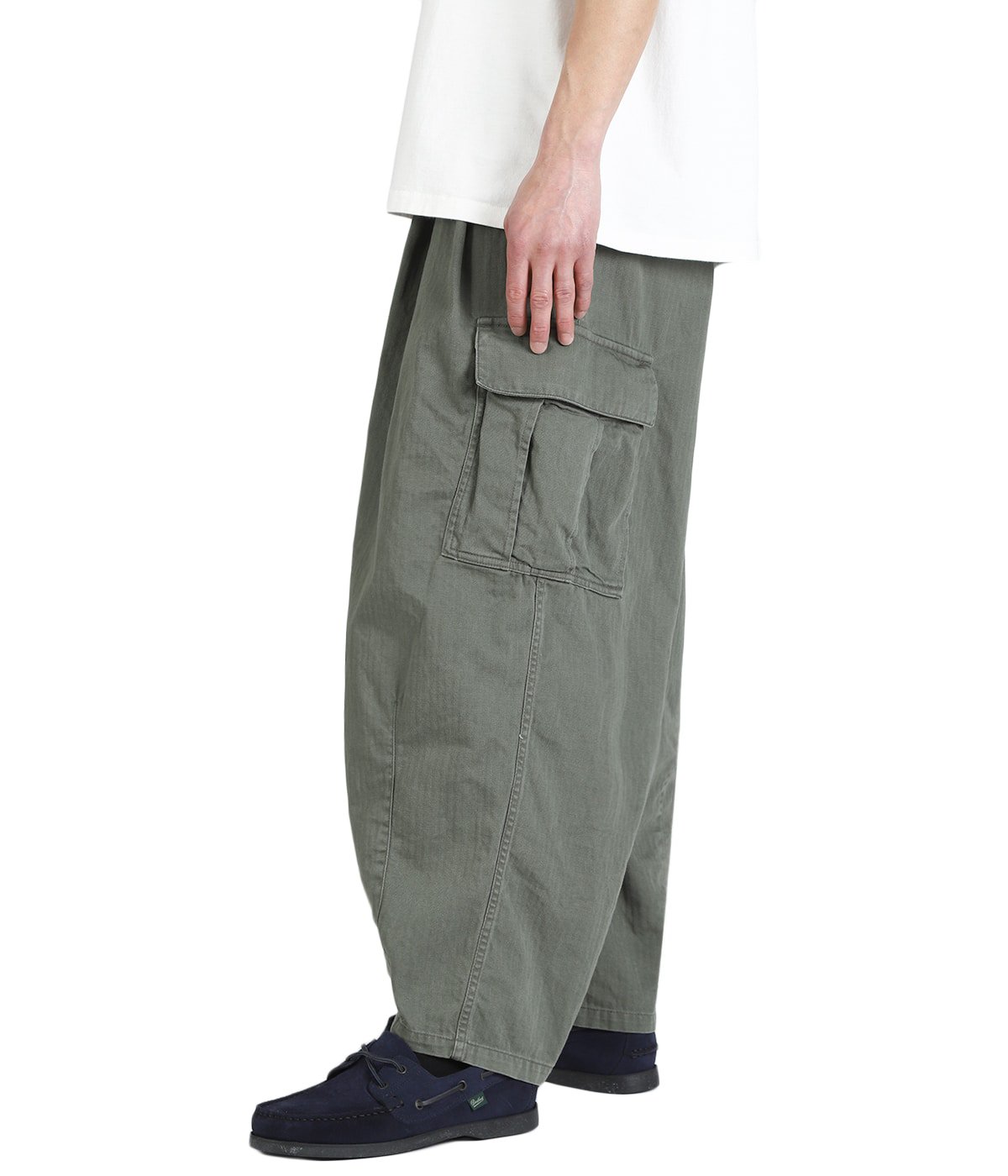 Herringbone 6-Pocket Pants | is-ness(イズネス) / パンツ カーゴ