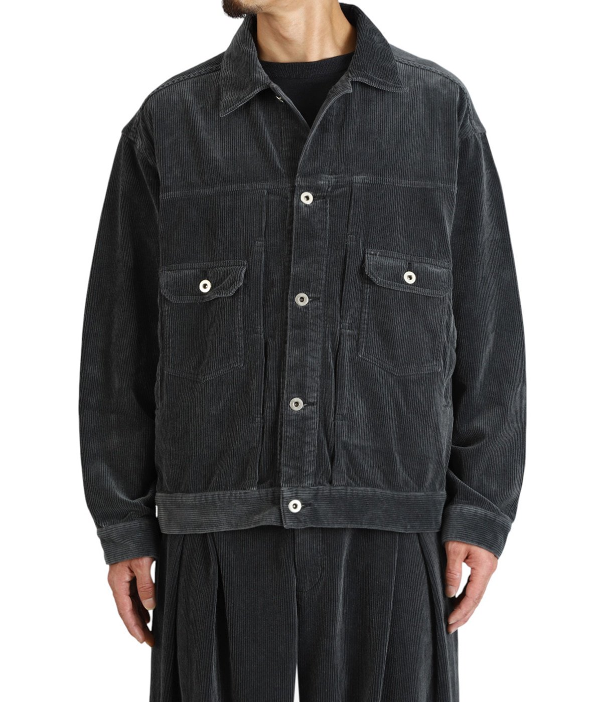 CORDUROY TRUCKER JACKET | is-ness(イズネス) / アウター ブルゾン