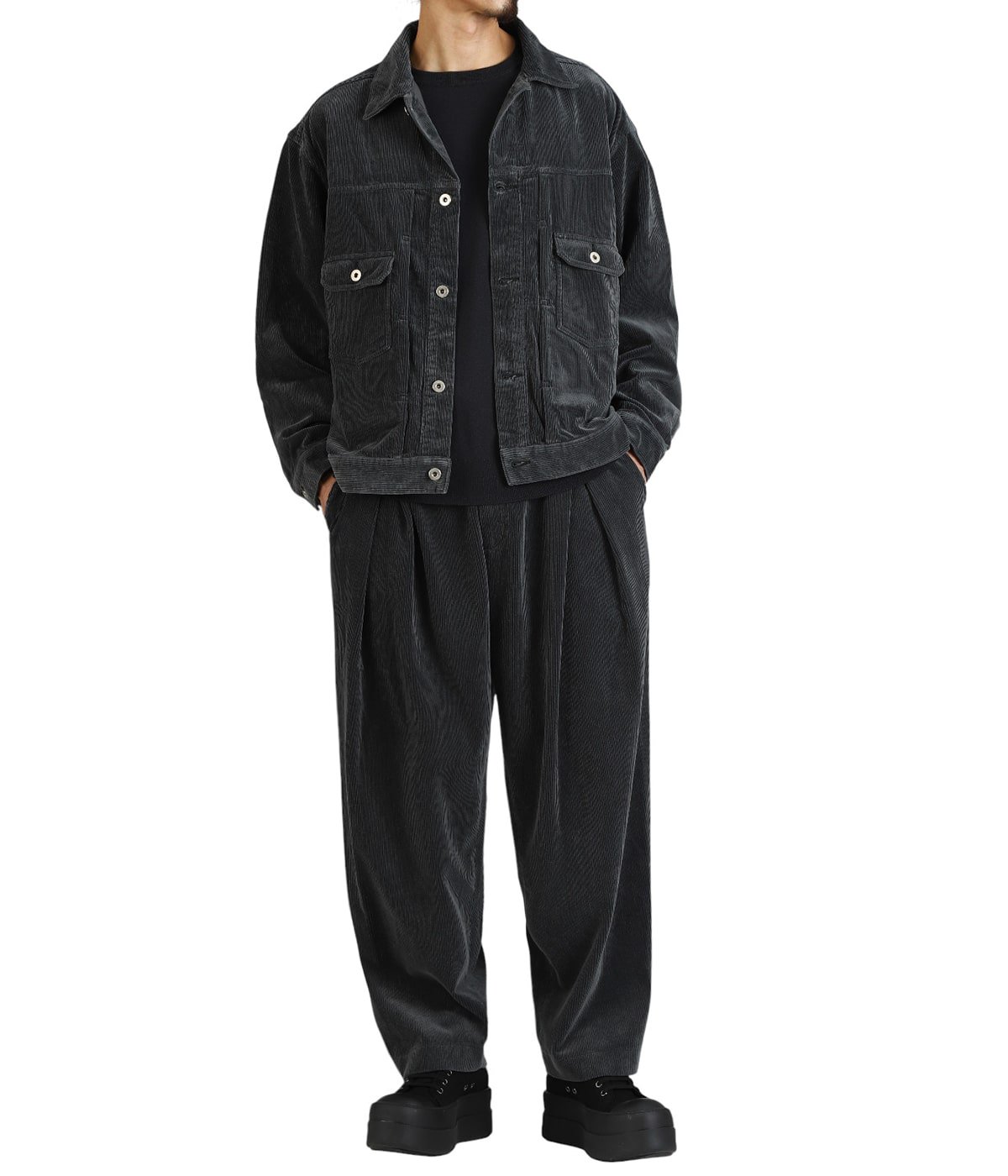 CORDUROY TRUCKER JACKET | is-ness(イズネス) / アウター ブルゾン