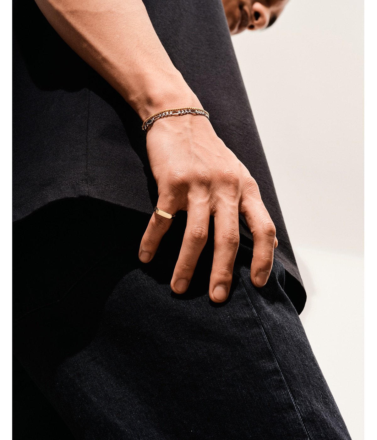 ファッションtomwood spike bracelet 7.7 inches