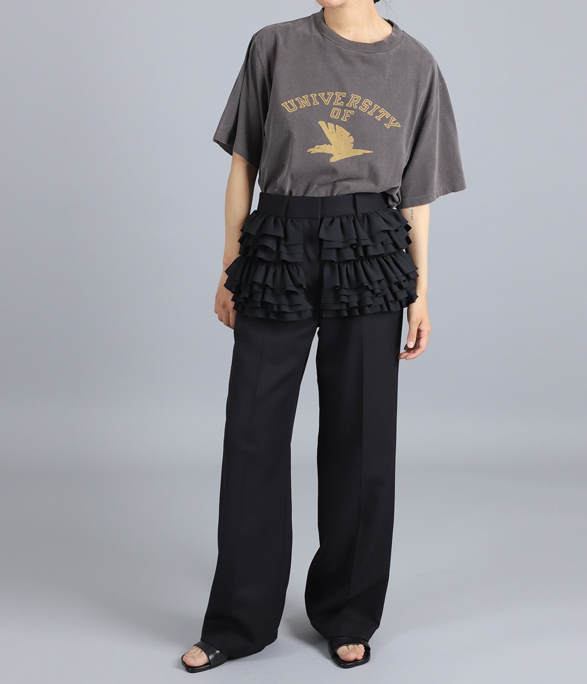 レディース】FRILLED SLACKS | CLANE(クラネ) / パンツ スラックス