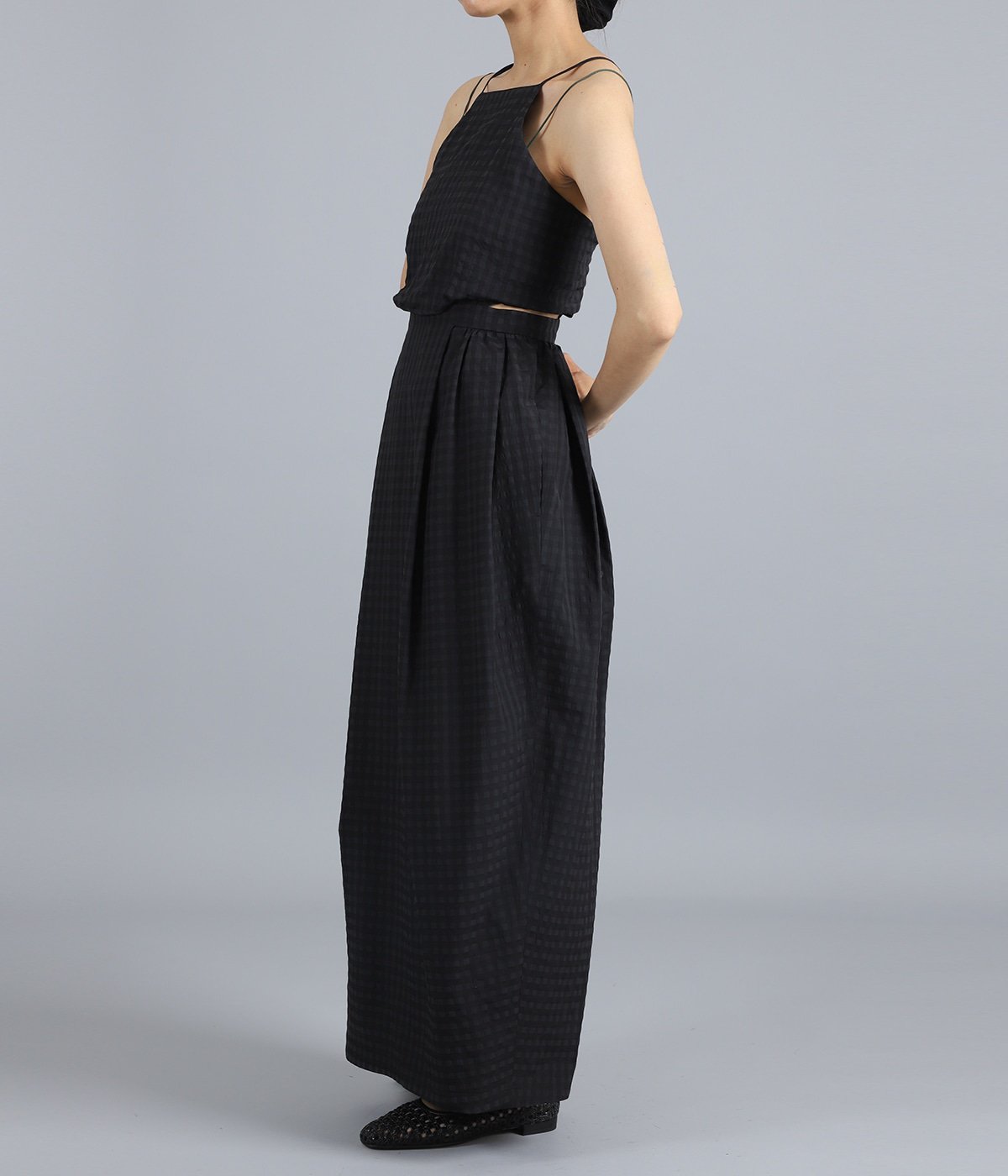 レディース】SIDE HOLE COCOON CAMI ONEPIECE | CLANE(クラネ