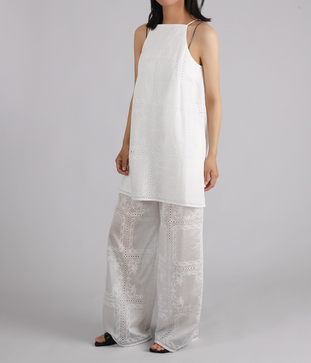 レディース】EMBROIDERY LACE CAMI ALL IN ONE | CLANE(クラネ