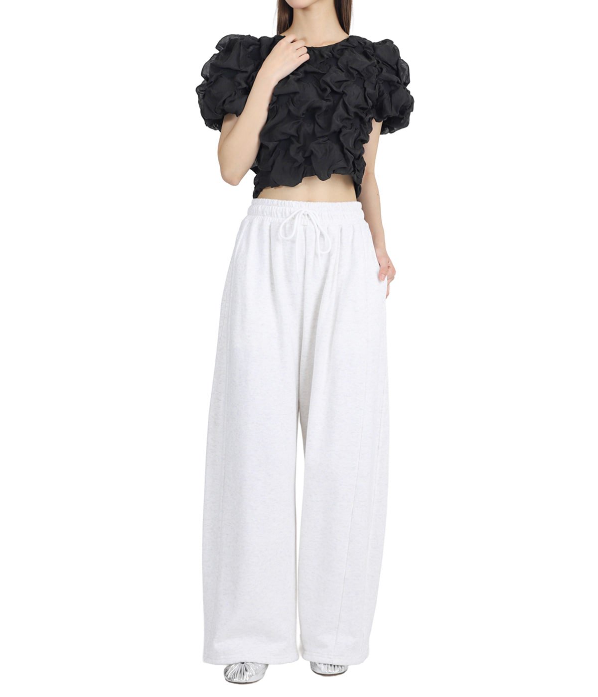 レディース】W FACE CLOUD PUFF SLEEVE TOPS | CLANE(クラネ