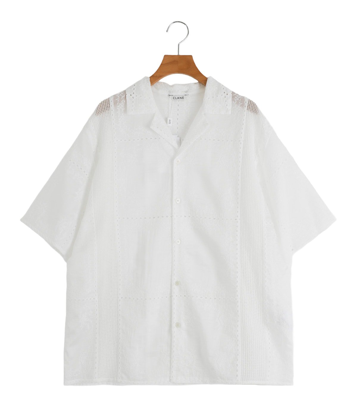 レディース】EMBROIDERY LACE BOX SHIRTS | CLANE(クラネ) / トップス