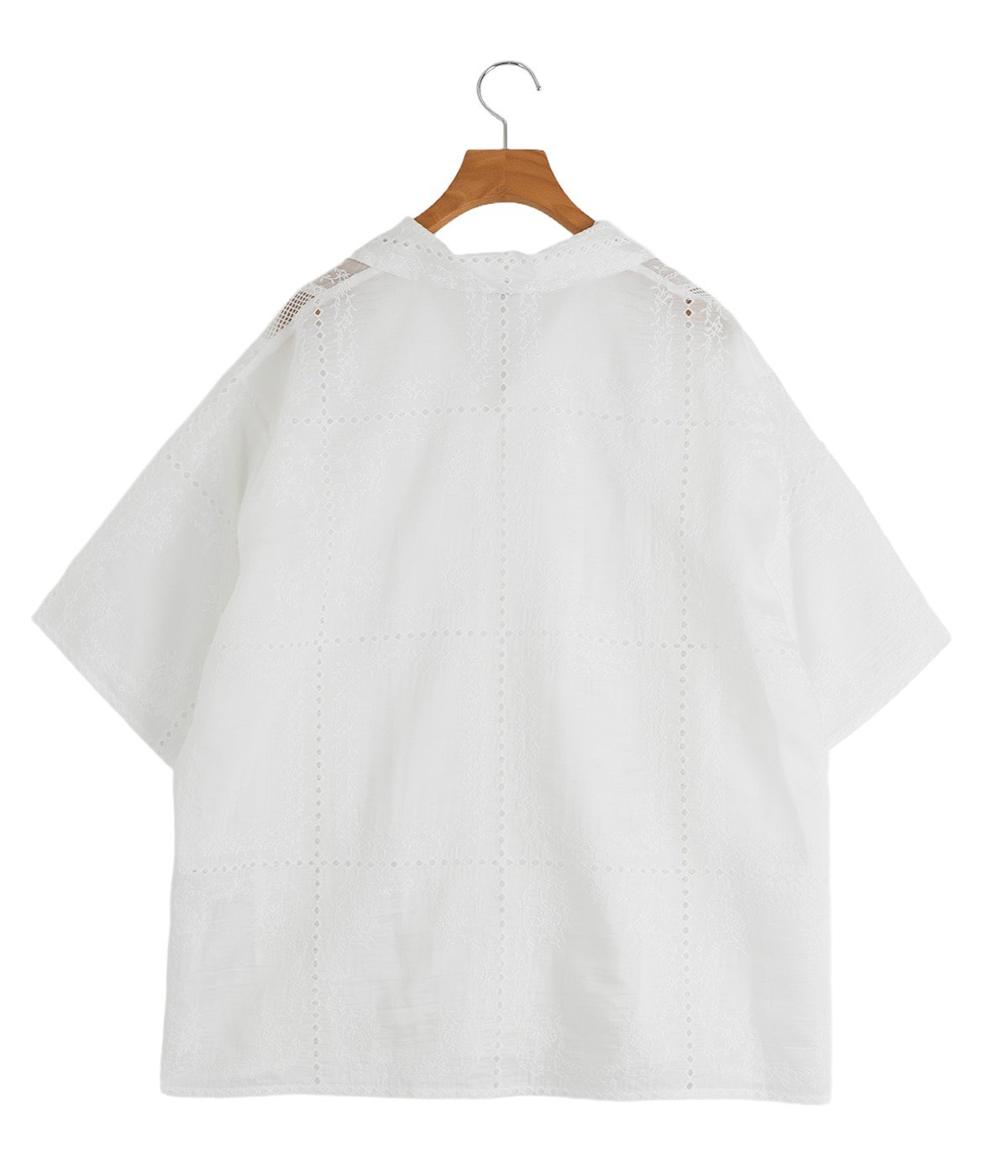 レディース】EMBROIDERY LACE BOX SHIRTS | CLANE(クラネ) / トップス