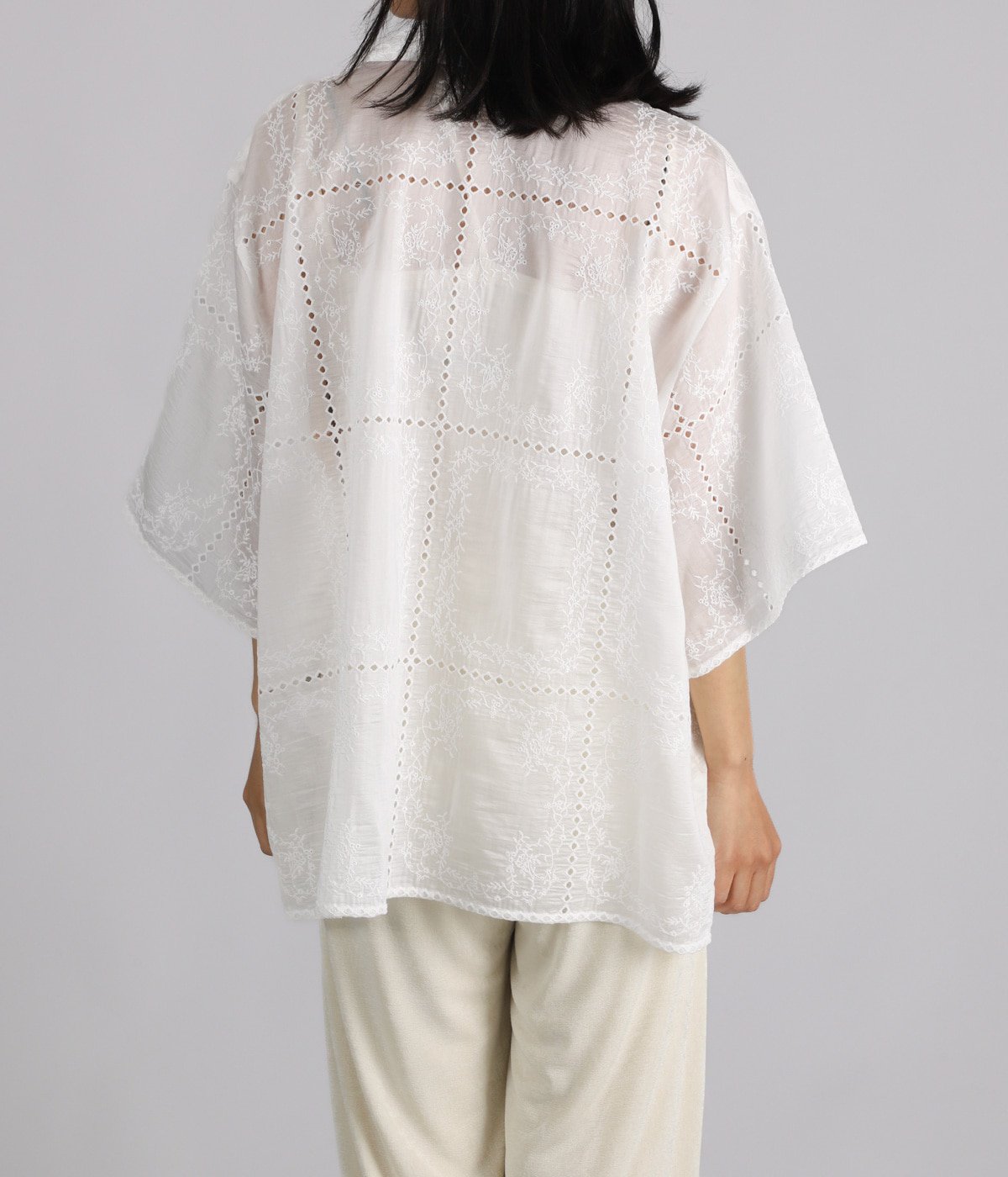 レディース】EMBROIDERY LACE BOX SHIRTS | CLANE(クラネ) / トップス