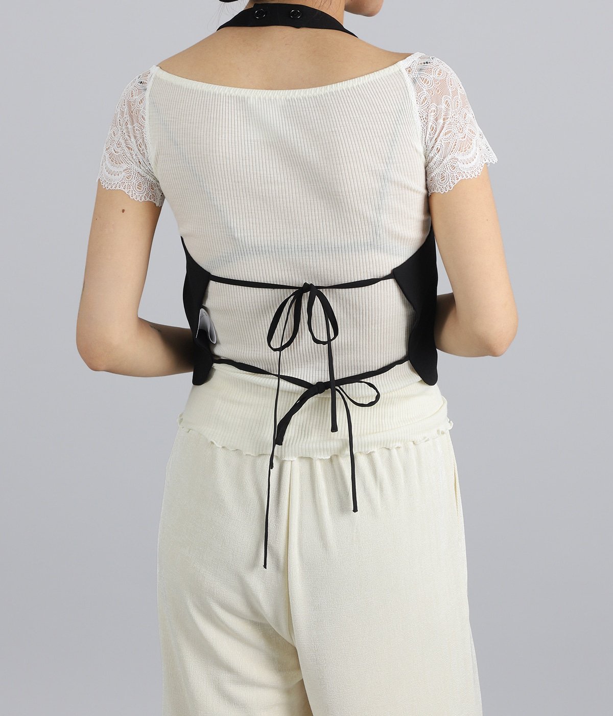レディース】BACK RIBBON HALTER BUSTIER | CLANE(クラネ) / トップス
