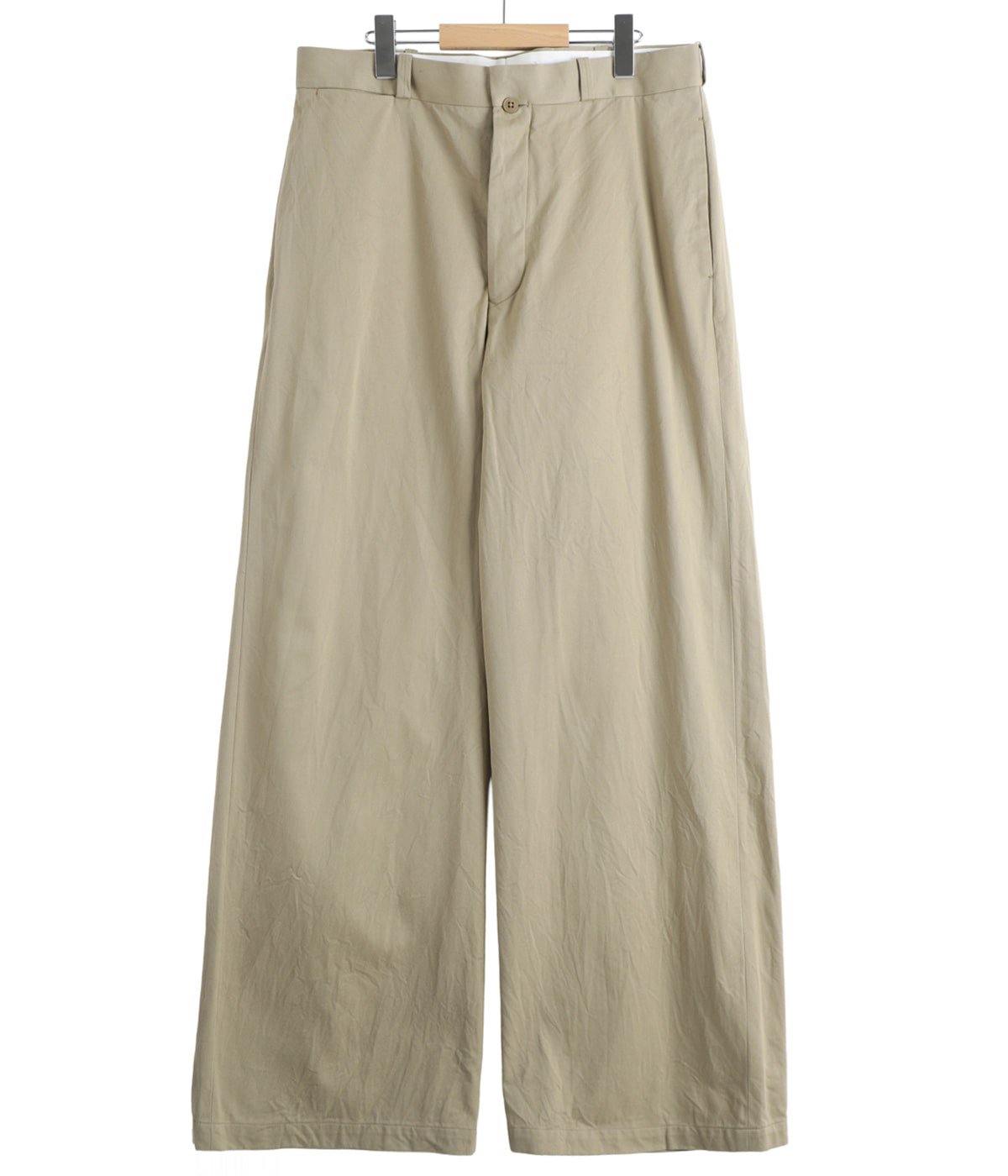 新品 タグ付き YAECA ヤエカ チノクロス パンツ ワイド カーキベージュ チノクロスパンツ ワイド - 14652 - | YAECA(ヤエカ) / パンツ