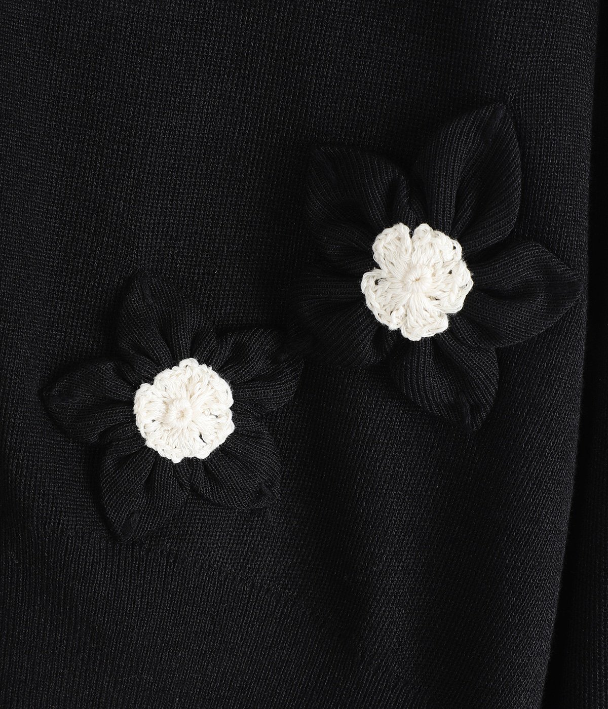 レディース】FLOWER MOTIF KNIT CARDIGAN | CLANE(クラネ) / トップス