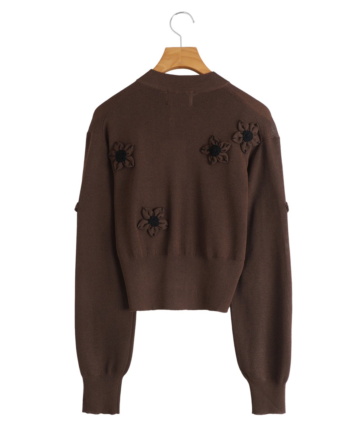 clane  カーディガン レディース】FLOWER MOTIF KNIT CARDIGAN | CLANE(クラネ) / トップス