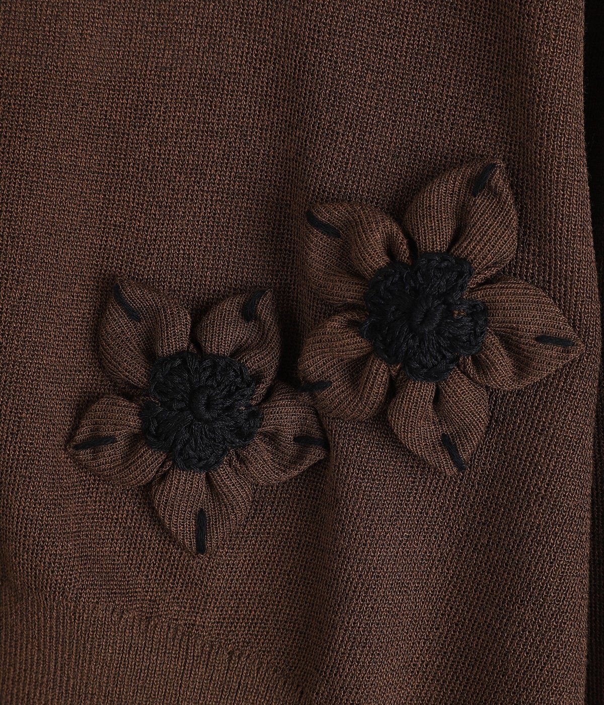 レディース】FLOWER MOTIF KNIT CARDIGAN | CLANE(クラネ) / トップス