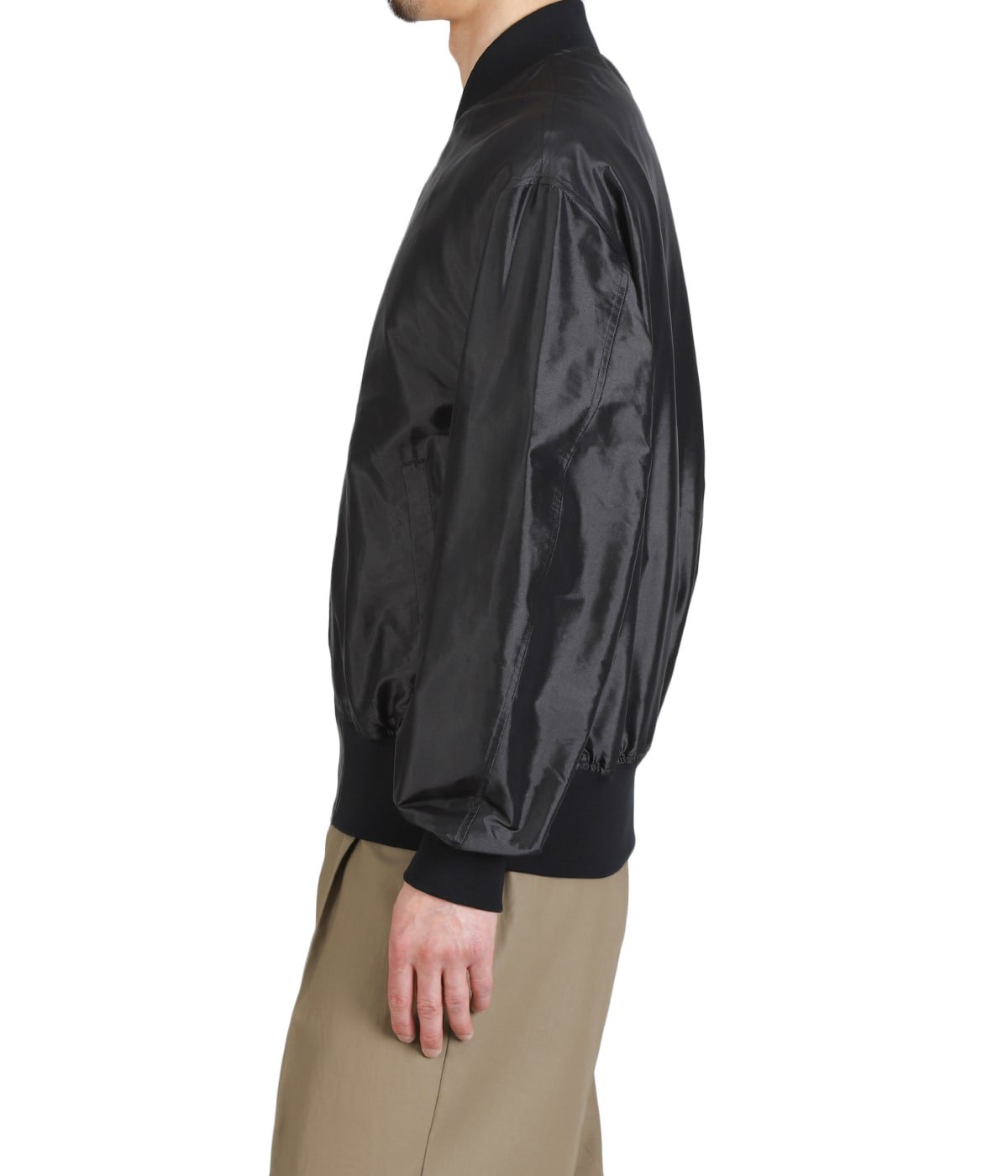 Silk Nylon Parachute Cloth Bomber Jacket | Scye(サイ ベーシックス