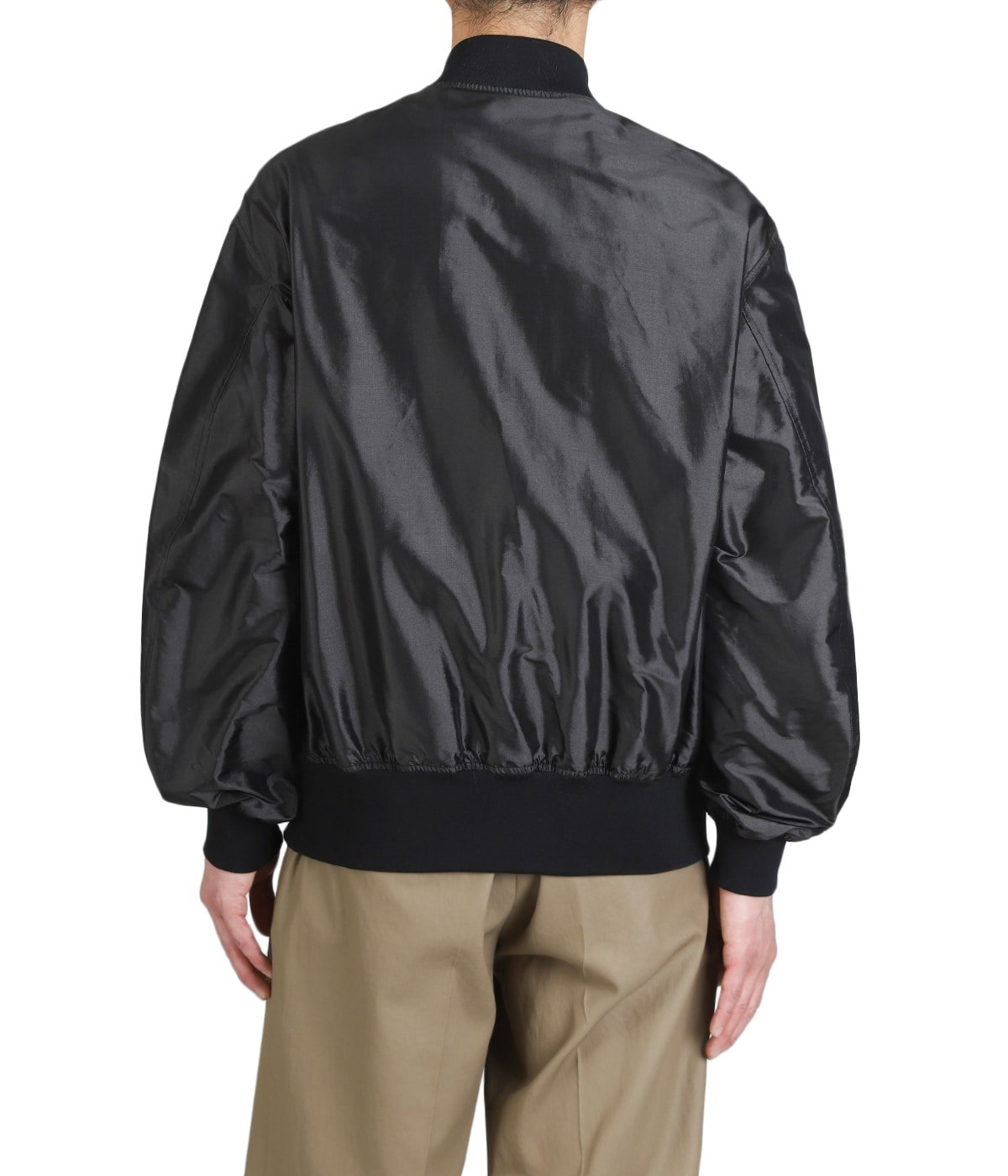 Silk Nylon Parachute Cloth Bomber Jacket | Scye(サイ ベーシックス