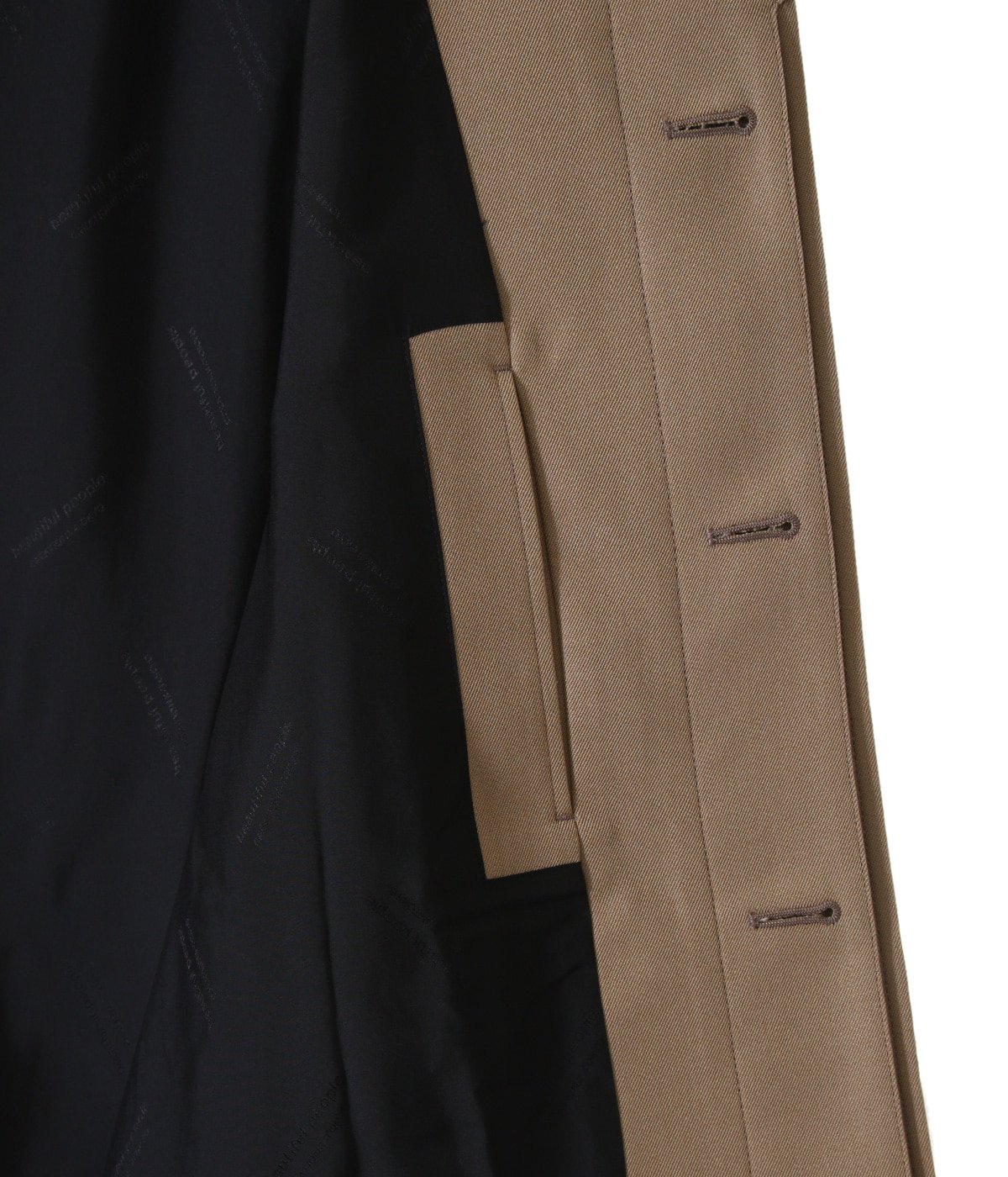 【レディース】c/w gabardine soutien collar coat