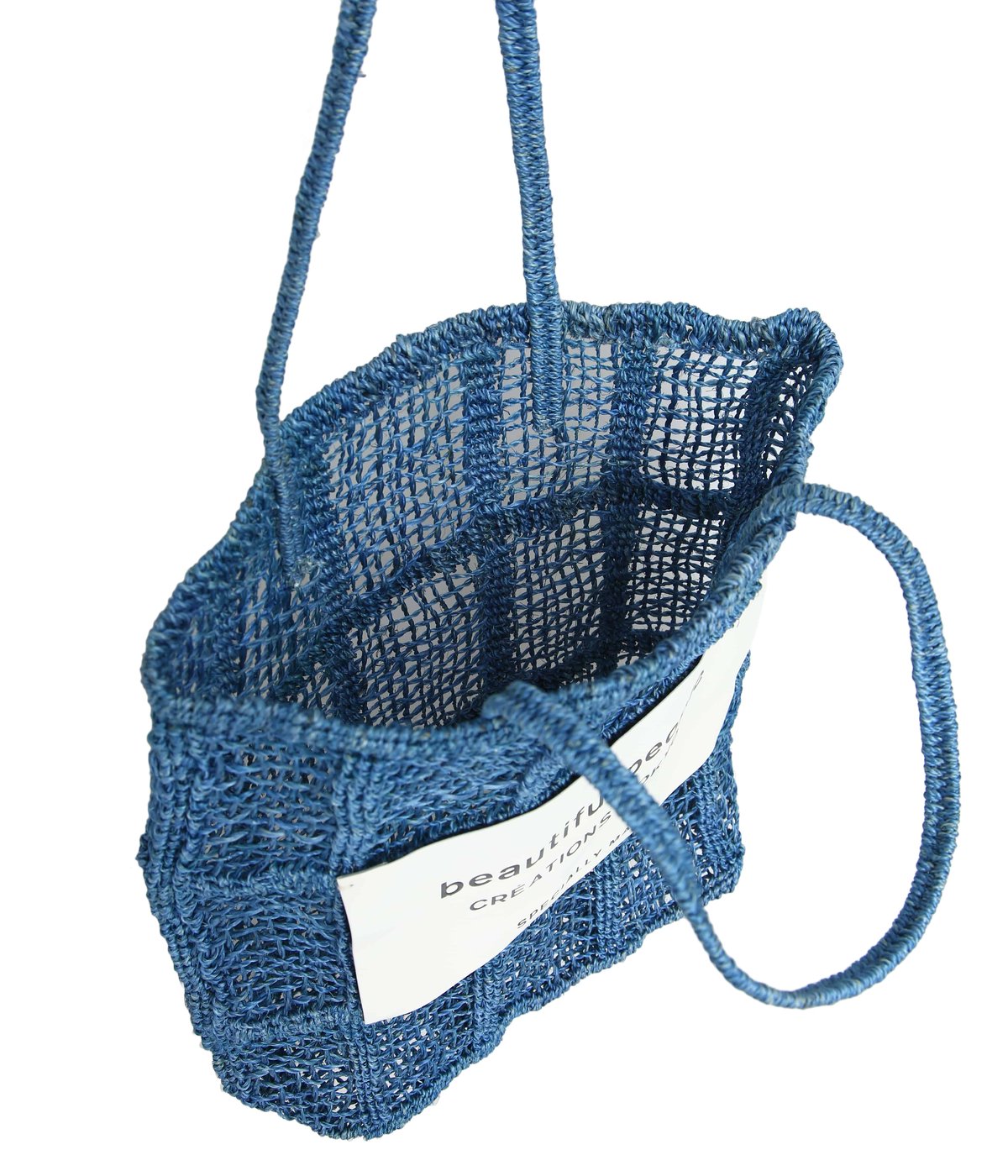 【レディース】abaca knitting name tote