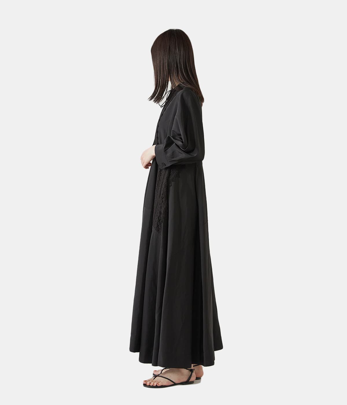 【予約】【レディース】silk cotton cloth circular lace dress