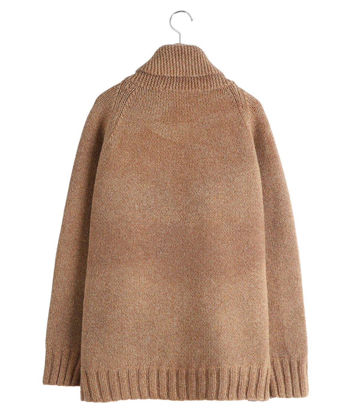 cowichan sweater - Cotton/Paper/Wool HAND KNITTING 柿渋染め