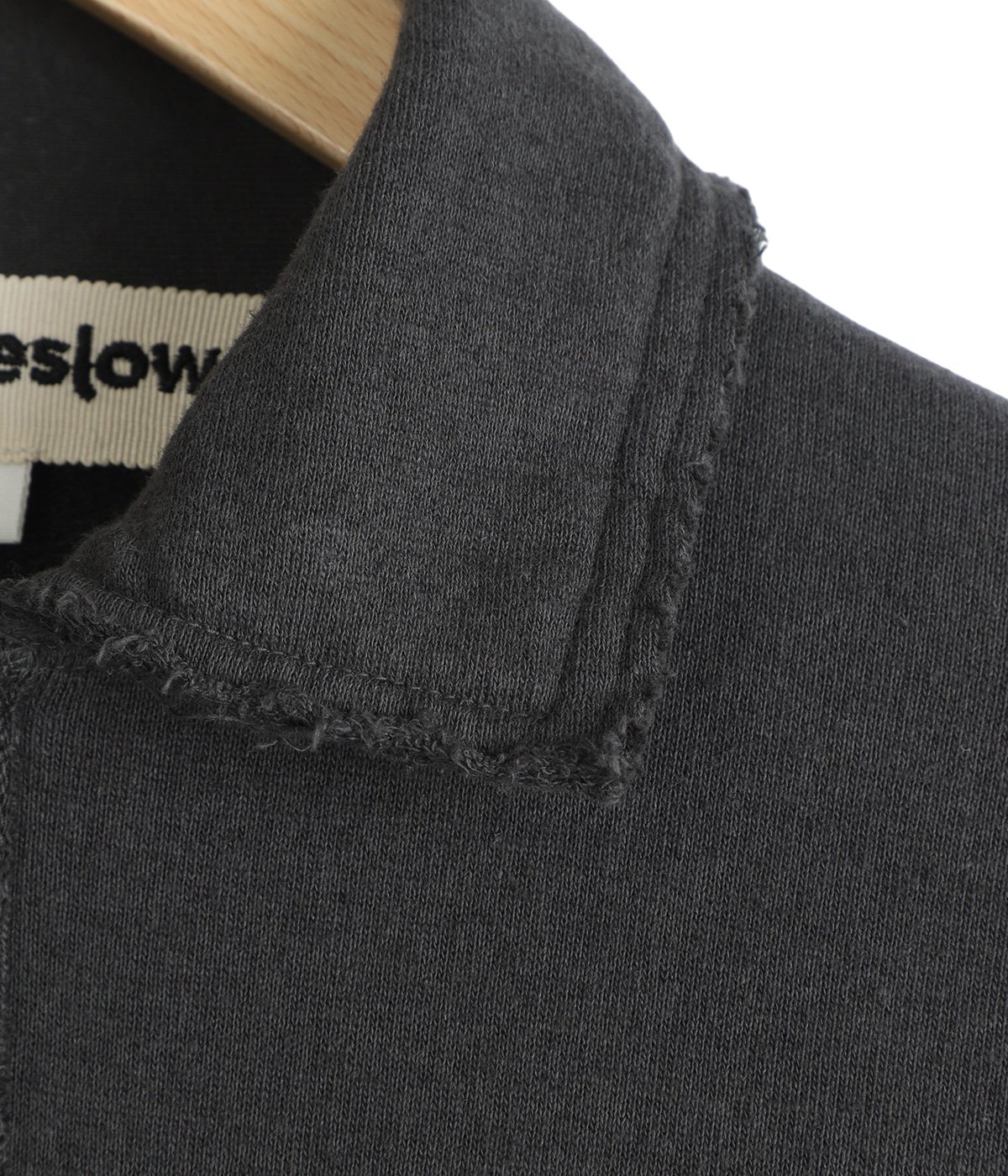 half zip top - Cotton/Linen Light French terry - | Slopeslow 