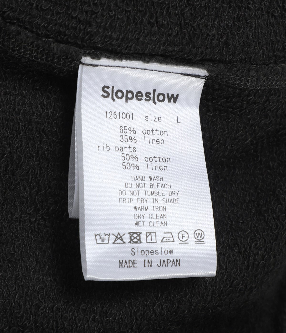 half zip top - Cotton/Linen Light French terry - | Slopeslow 