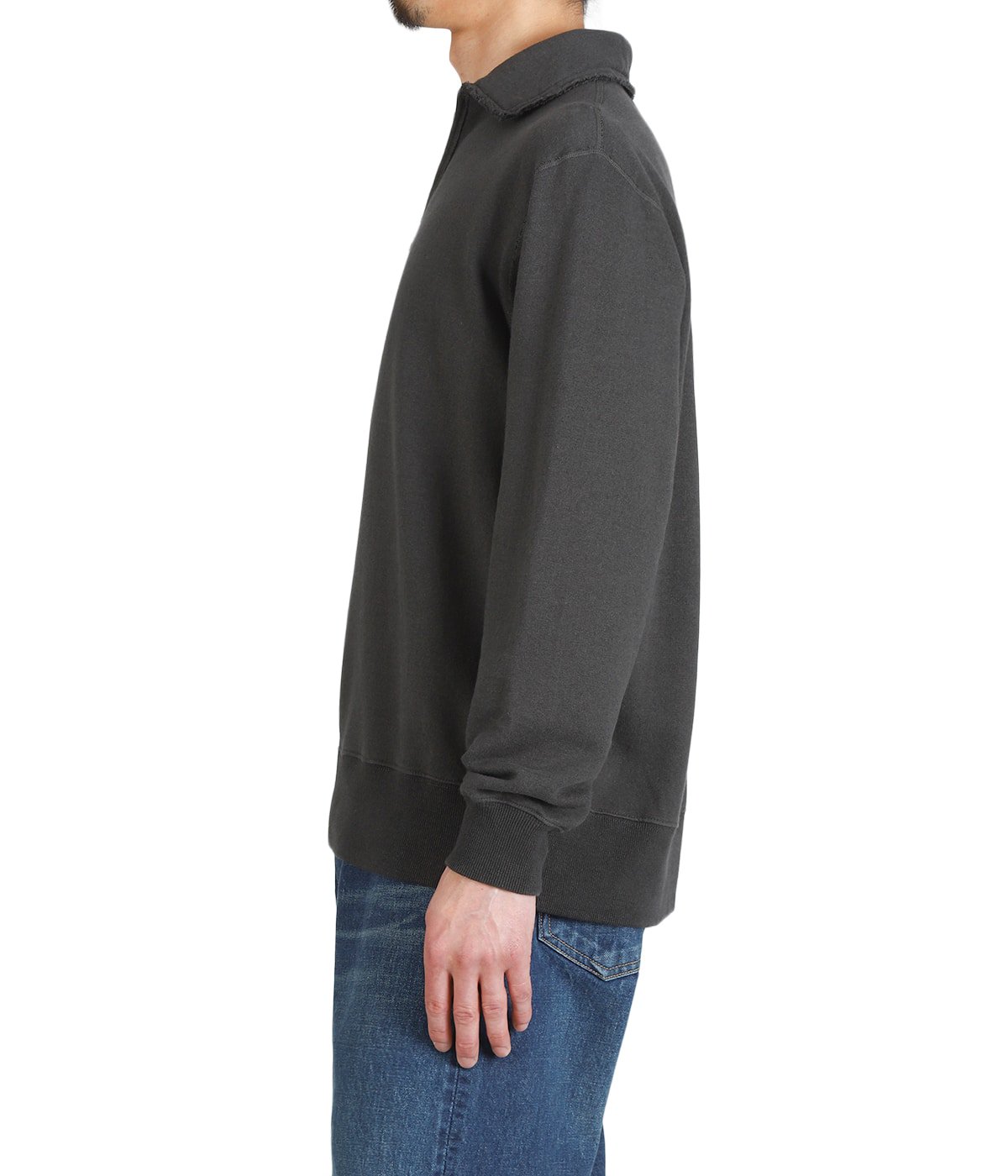 half zip top - Cotton/Linen Light French terry - | Slopeslow