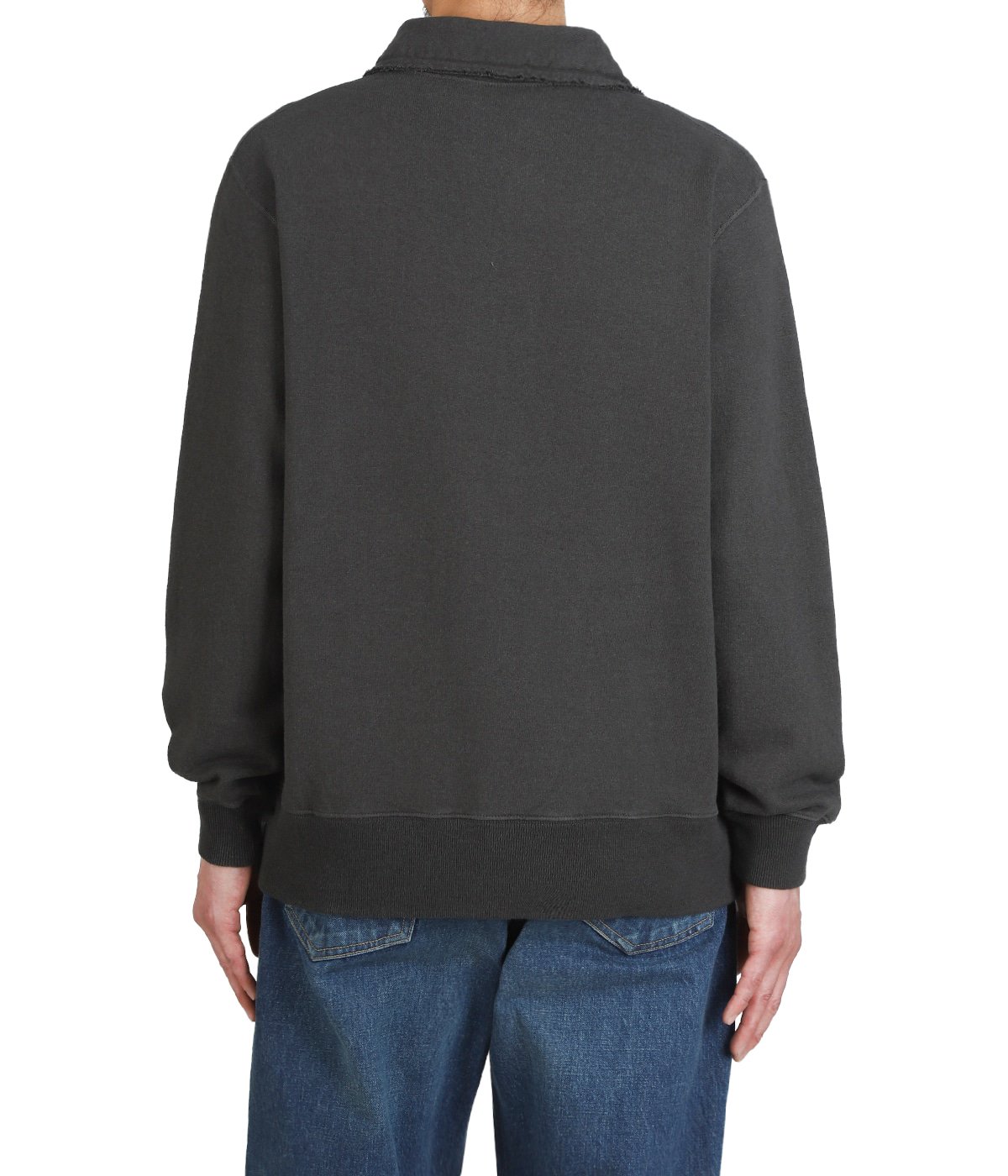 half zip top - Cotton/Linen Light French terry - | Slopeslow 
