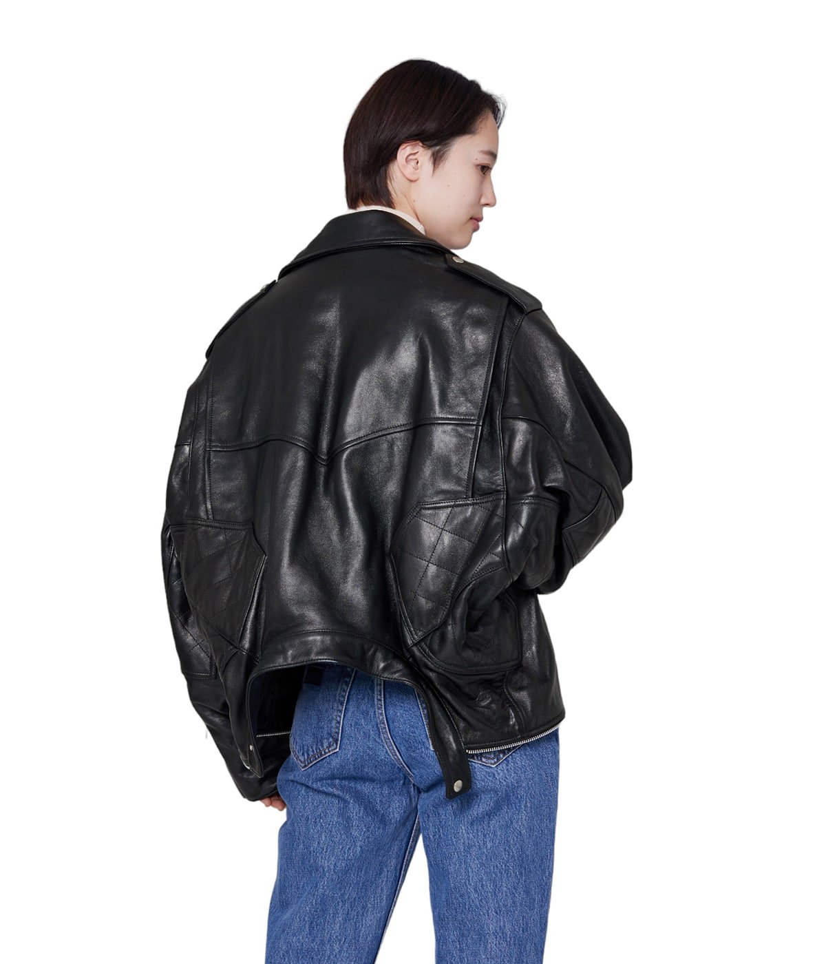 レディース】double-end vintage leather ridersjacket | beautiful ...