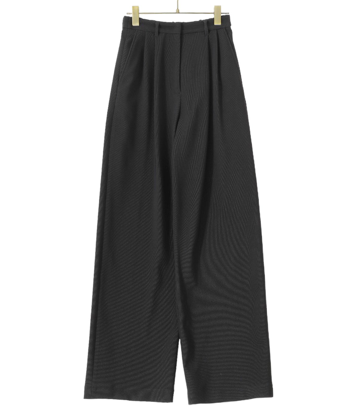 CLANE RIB STRIPE TUCK PANTS-