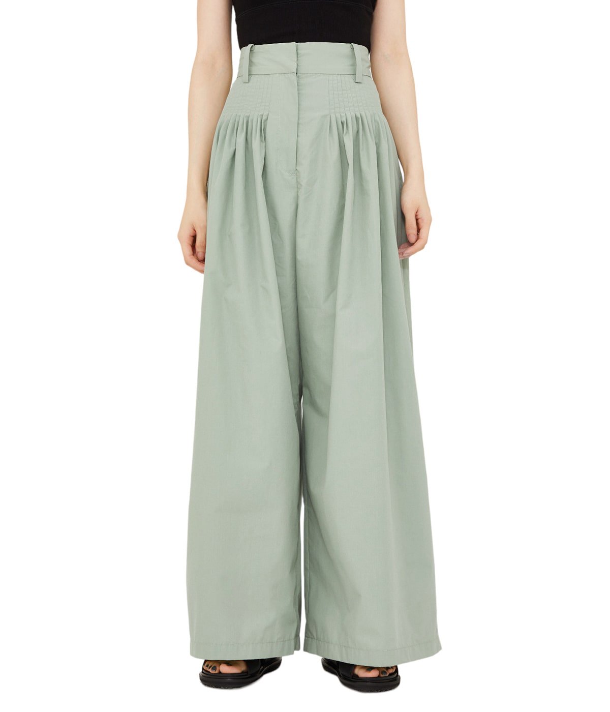 ショッピング価格 新品 2023 クラネ CLANE TUCK DESIGN WIDE PANTS