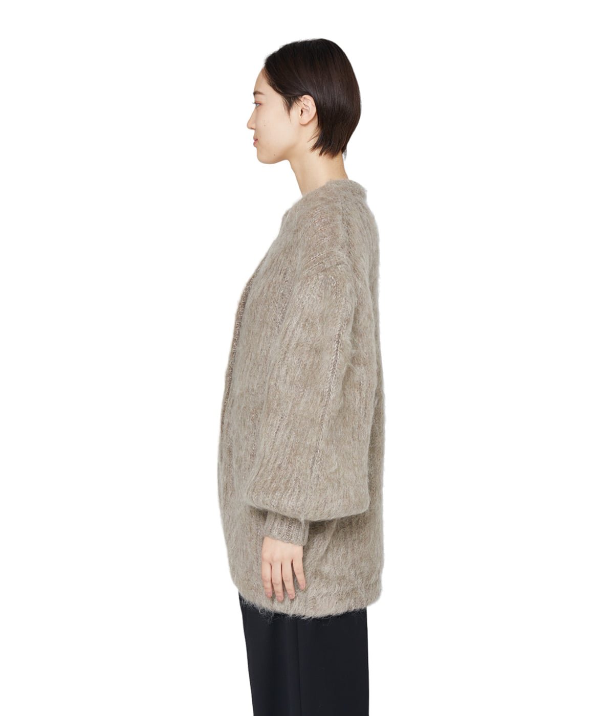 【CLANE】COLOR MOHAIR SHAGGY CARDIGAN　1