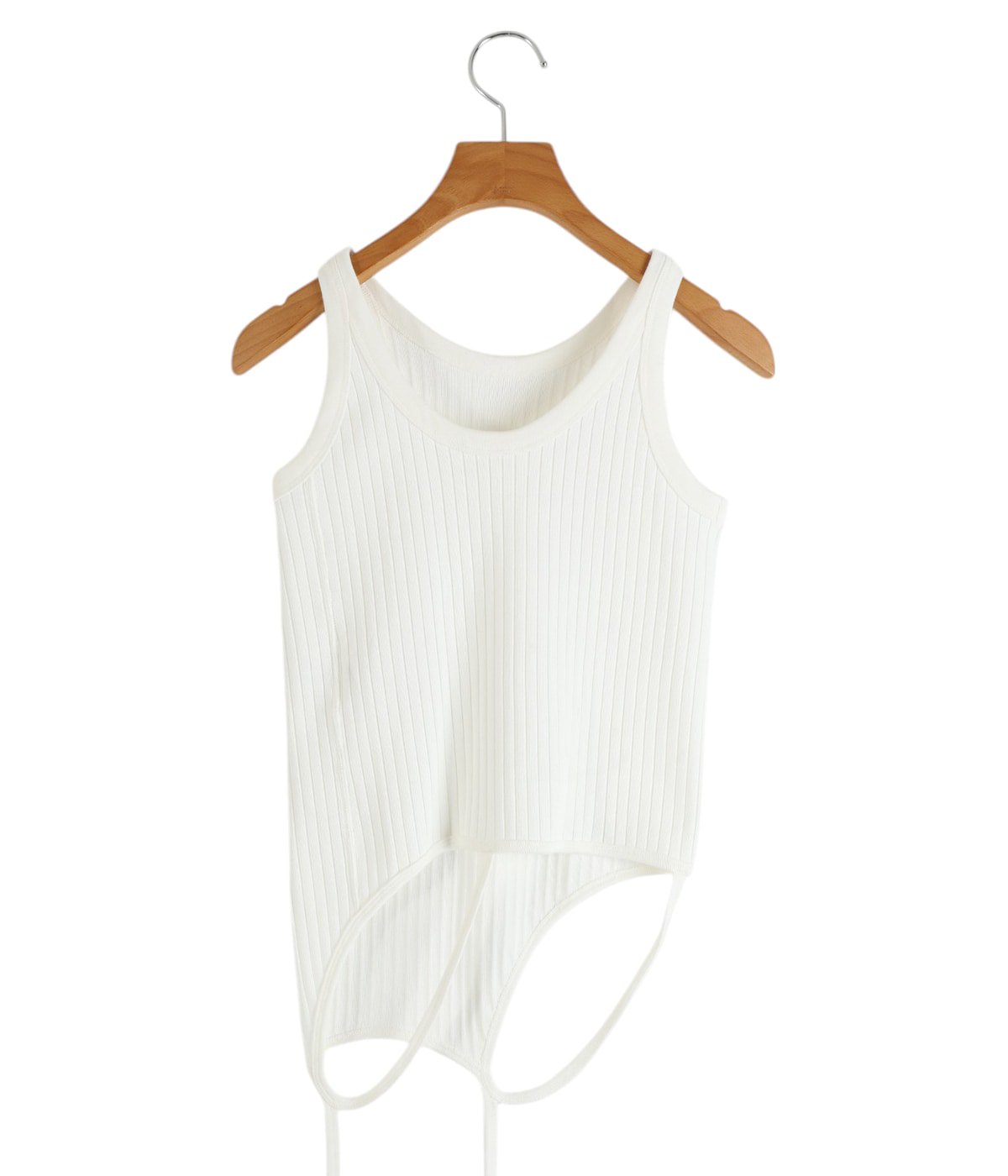 レディース】double-end remove needle rib tank top