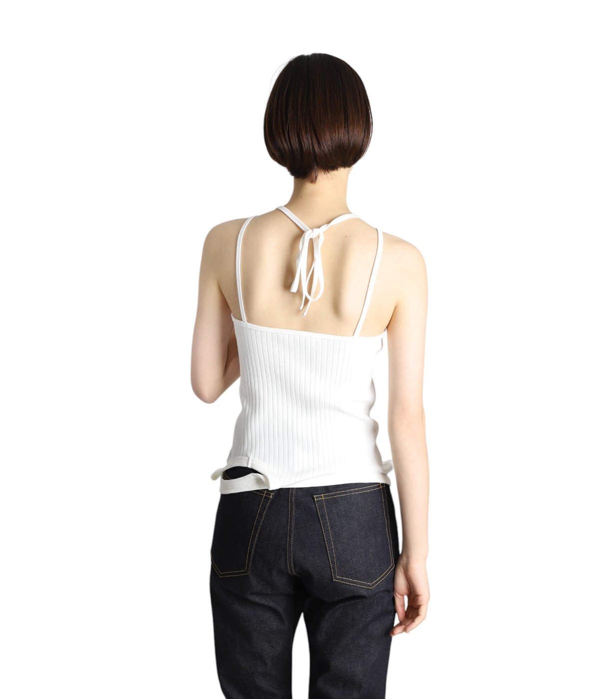 レディース】double-end remove needle rib tank top | beautiful
