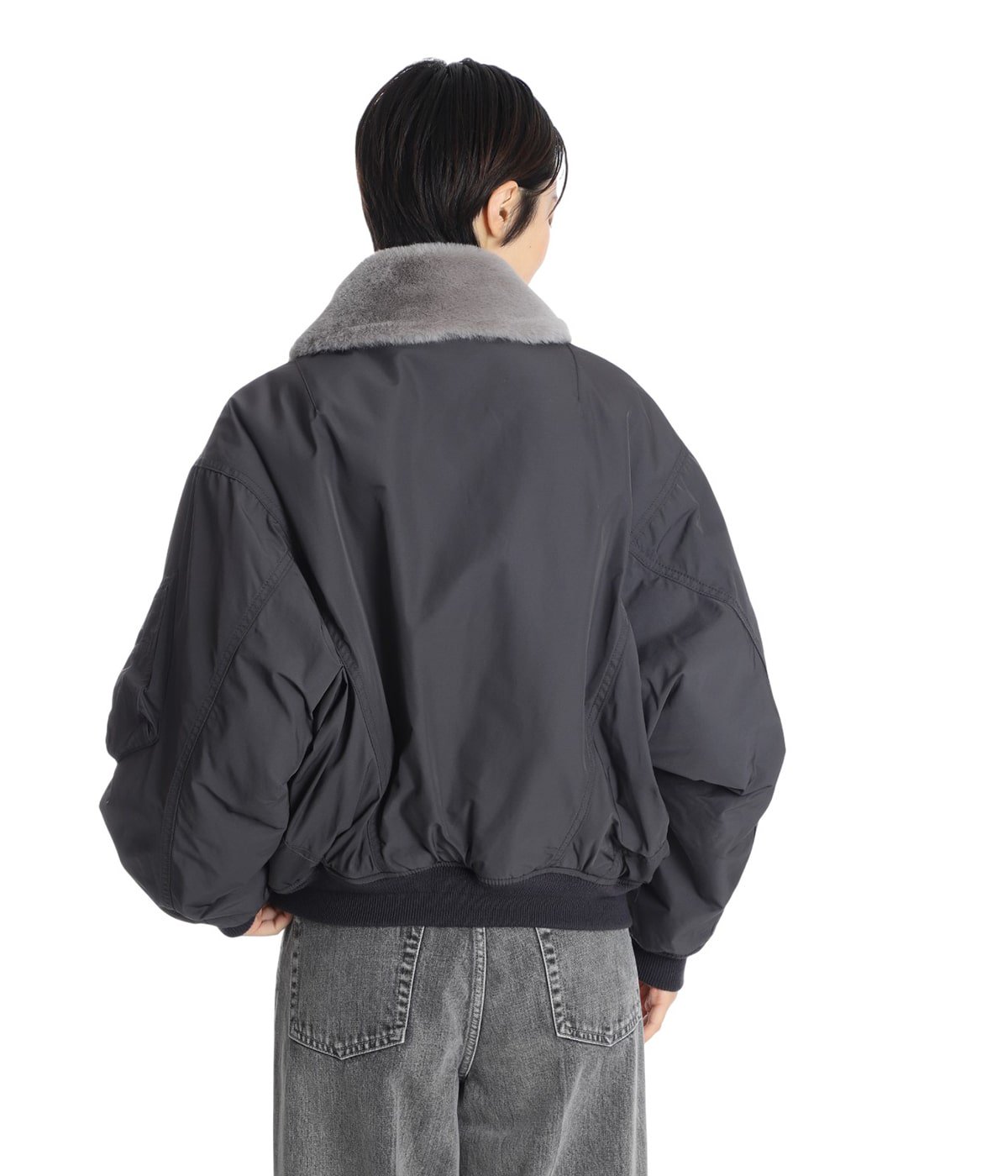 レディース】double-end fur× taffeta B-15 blouson | beautiful
