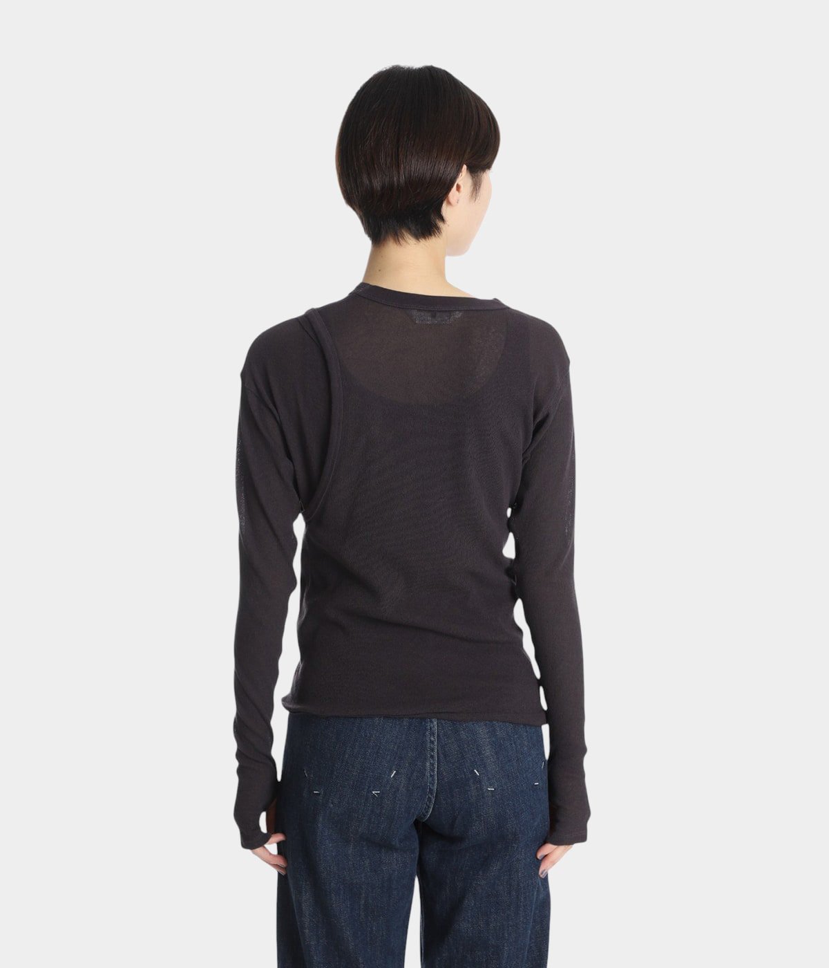 model（166cm） 着用サイズ：36