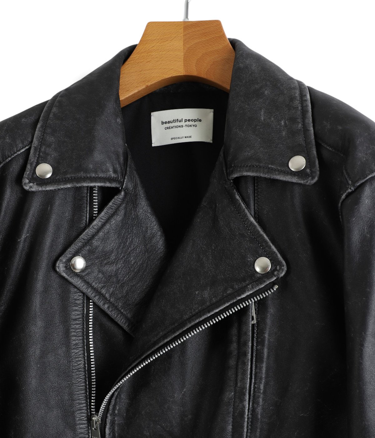 ジャケット・アウター beautiful people double-end double-end stone wash leather jacket – beautiful people