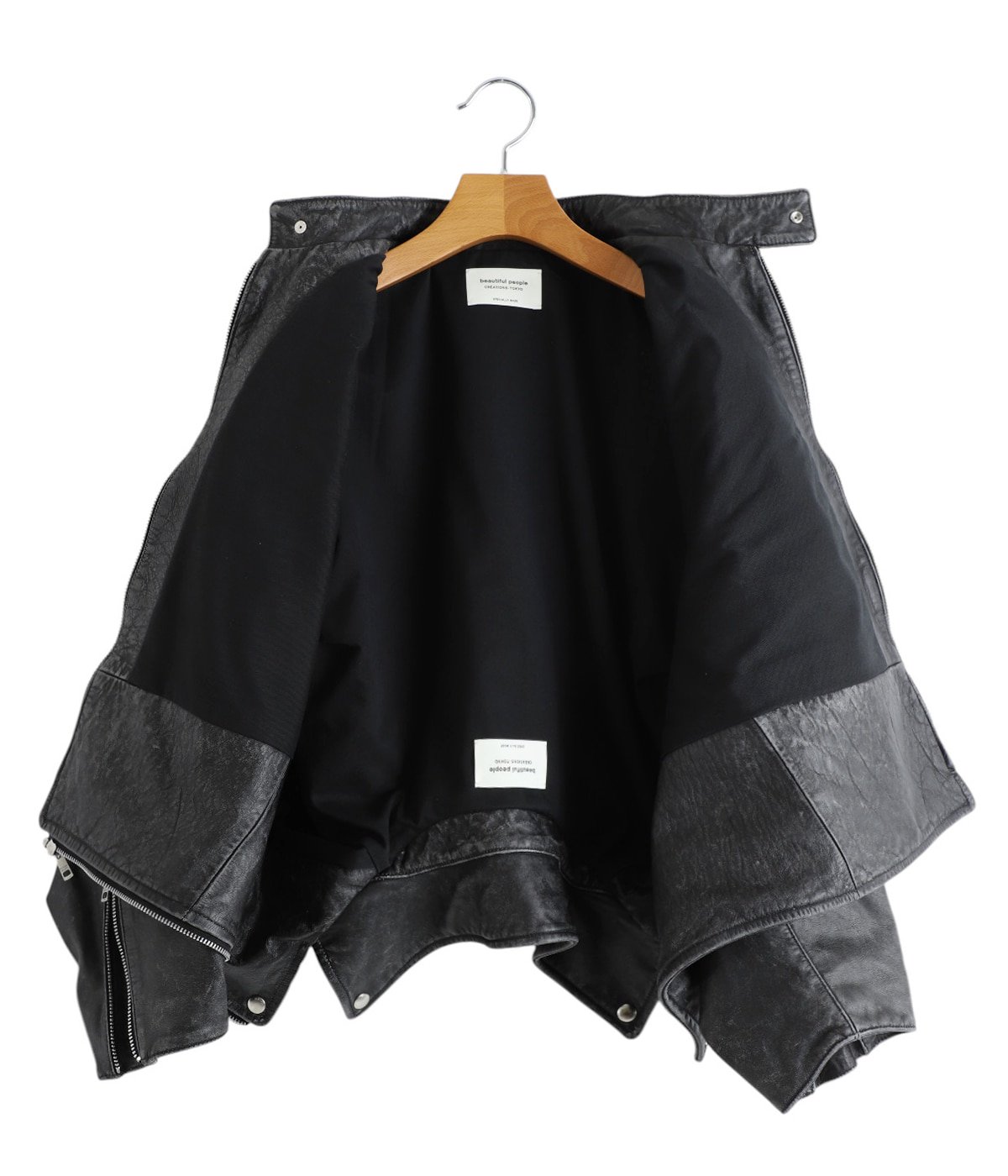 レディース】double-end stone wash leather jacket | beautiful