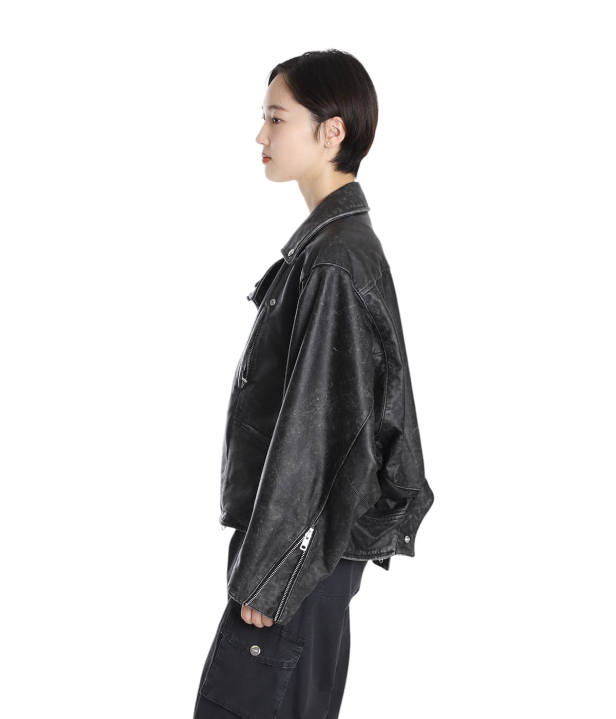 beautiful people ダブルエンド レザージャケット size 40