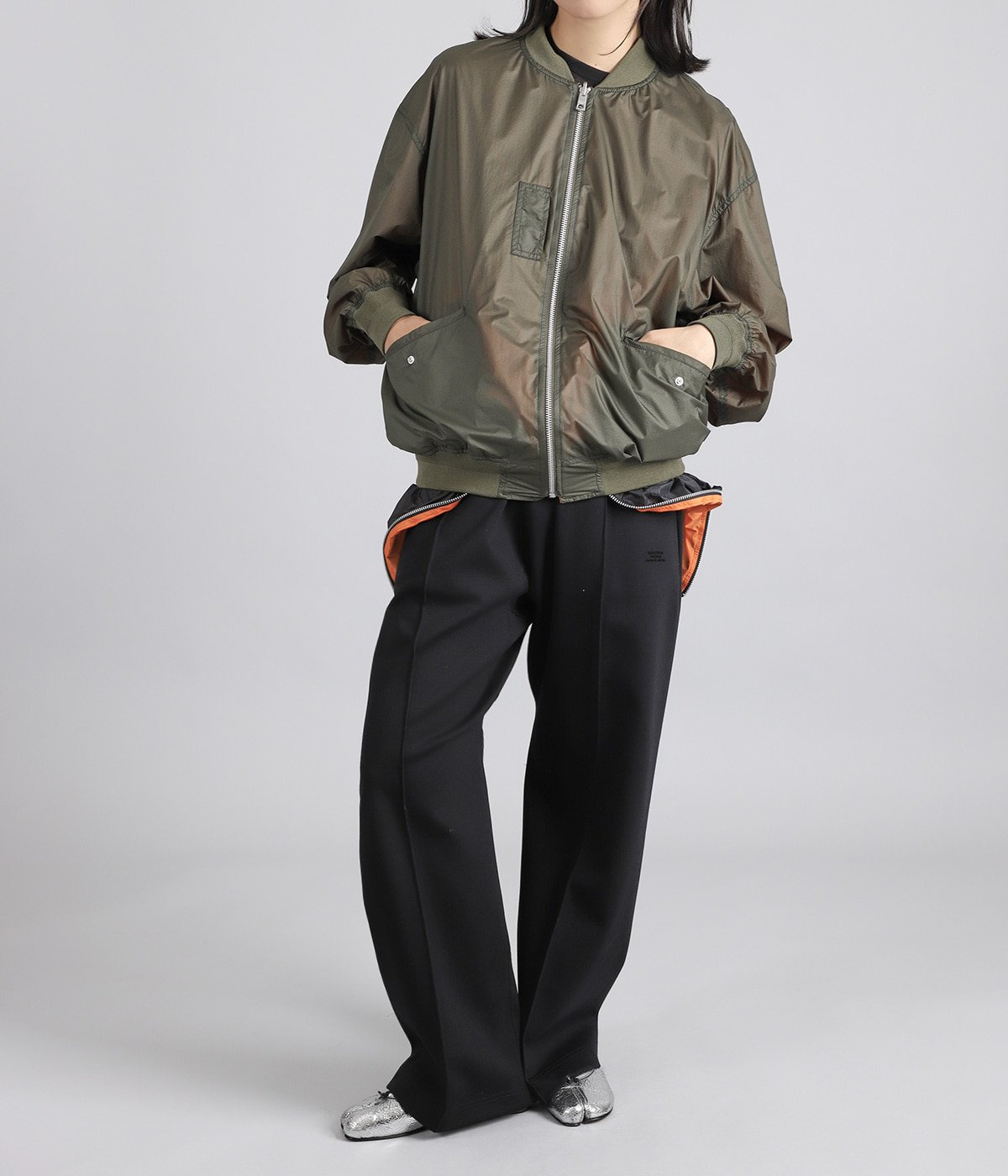 model（162cm） 着用サイズ：36